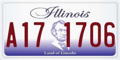 IL license plate A171706