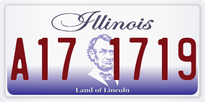 IL license plate A171719