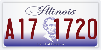 IL license plate A171720