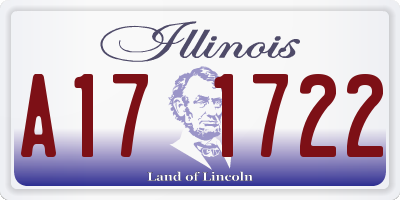 IL license plate A171722