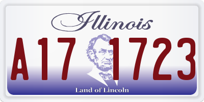 IL license plate A171723