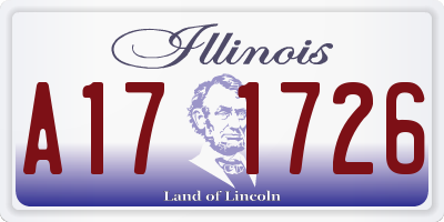 IL license plate A171726