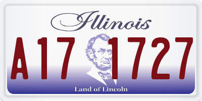 IL license plate A171727