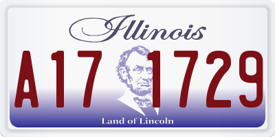 IL license plate A171729