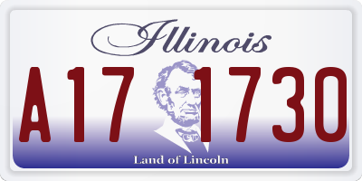IL license plate A171730