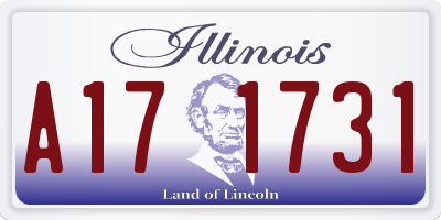 IL license plate A171731