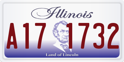 IL license plate A171732
