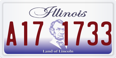 IL license plate A171733