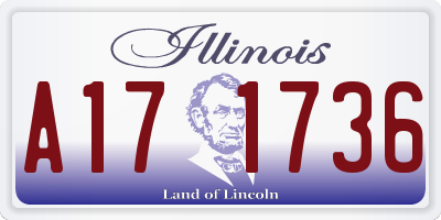 IL license plate A171736