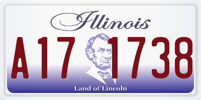 IL license plate A171738