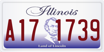 IL license plate A171739