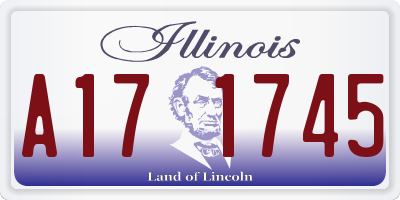 IL license plate A171745