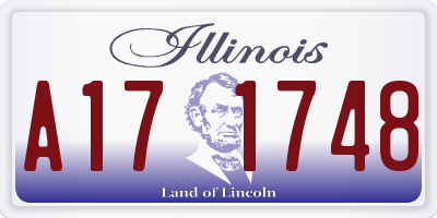 IL license plate A171748
