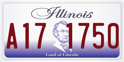 IL license plate A171750