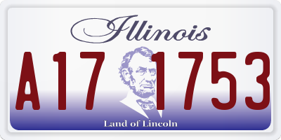 IL license plate A171753