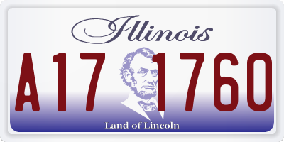 IL license plate A171760