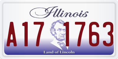 IL license plate A171763