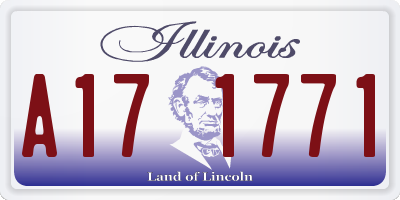 IL license plate A171771
