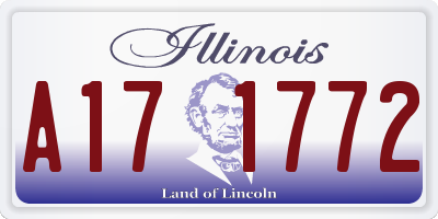IL license plate A171772