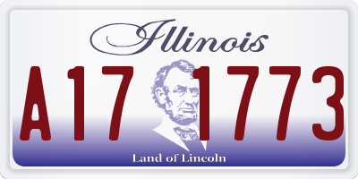 IL license plate A171773