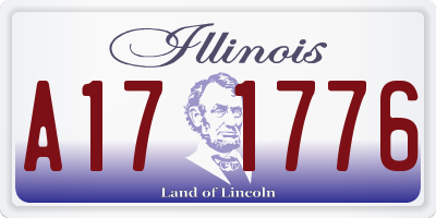IL license plate A171776