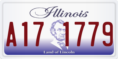 IL license plate A171779