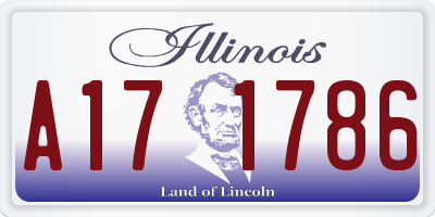 IL license plate A171786