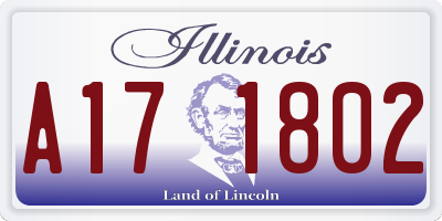 IL license plate A171802