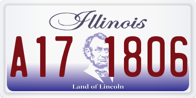 IL license plate A171806