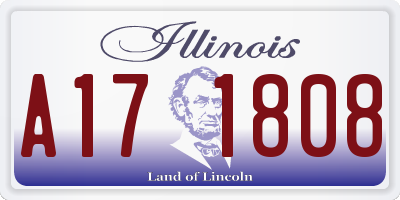 IL license plate A171808