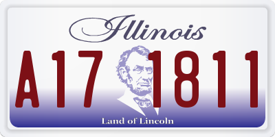 IL license plate A171811