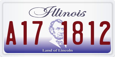 IL license plate A171812