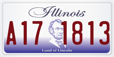 IL license plate A171813