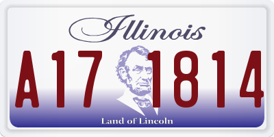 IL license plate A171814