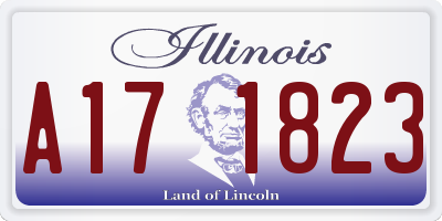IL license plate A171823