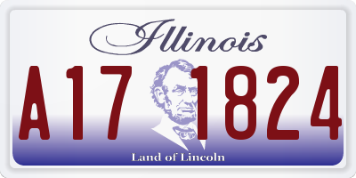 IL license plate A171824