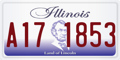 IL license plate A171853