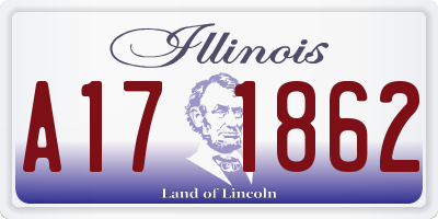 IL license plate A171862