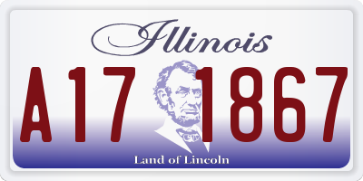 IL license plate A171867