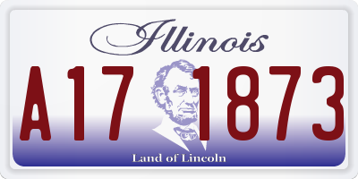 IL license plate A171873
