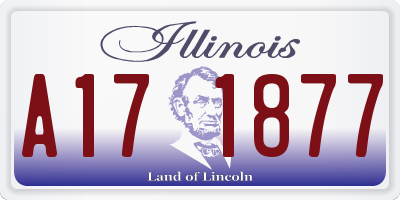IL license plate A171877