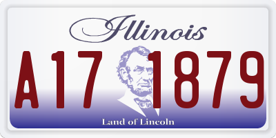 IL license plate A171879