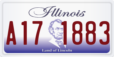 IL license plate A171883
