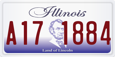 IL license plate A171884