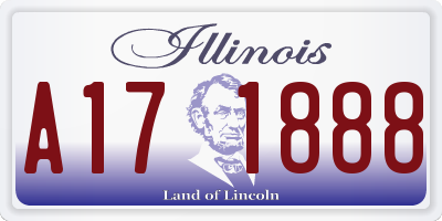 IL license plate A171888