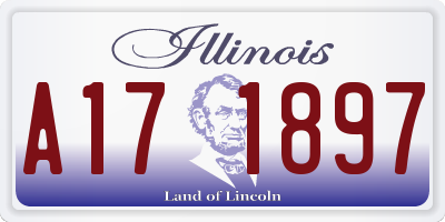 IL license plate A171897