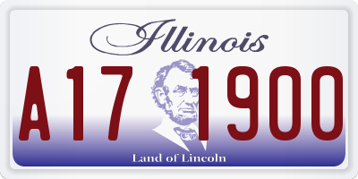 IL license plate A171900