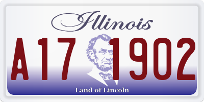 IL license plate A171902