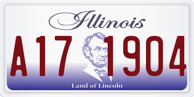 IL license plate A171904