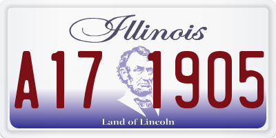 IL license plate A171905
